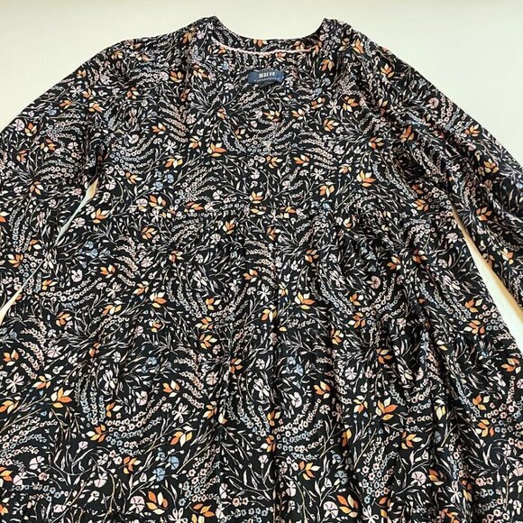 Maeve by Anthropologie Amber Tiered Peasant Dress Floral Fall Harvest Motif Long - Picture 6 of 15